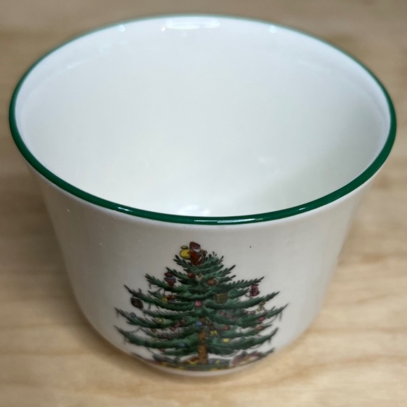 Vintage Spode Votive Candle Holder in Christmas Tree Pattern - Picture 4 of 6